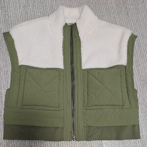 Olive and Ivory  Vest